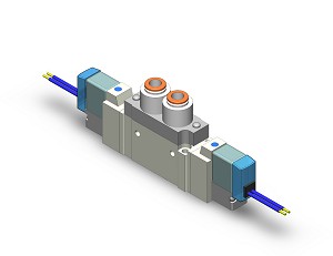 SMC SY5220-5G-C6 valve, dbl sol, body pt (dc), SY5000 SOL/VA
