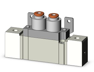 SMC SYA5220-C4-F2 valve, air pilot, body pt, SY5000 SOL/VALV